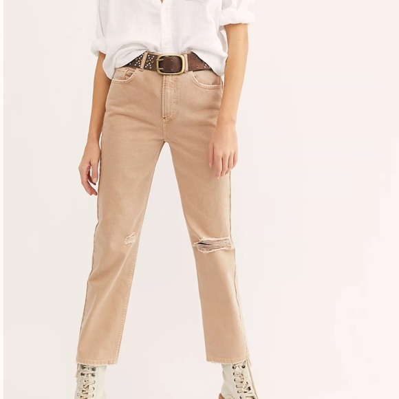 Free People Dakota Straight Leg Mom Jean - Picture 4 of 11